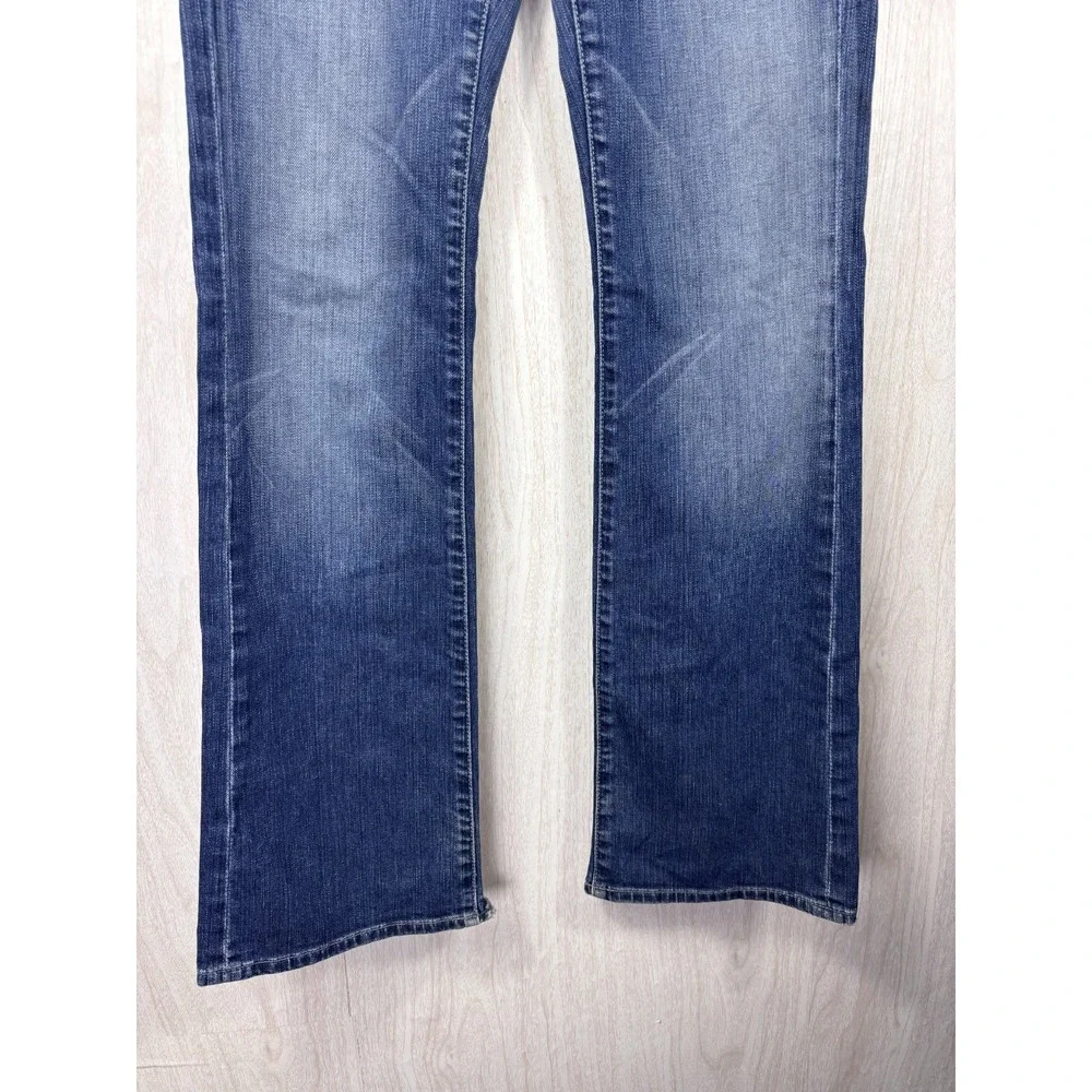 7 For All Mankind Bootcut‎ Jeans Women's 31x33 Low Rise Flare Y2K Stretch Denim - Picture 5 of 11
